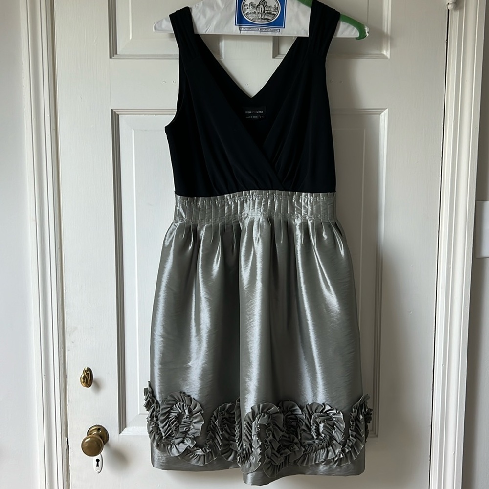 Black and silver dress, size 4, Max and Cleo